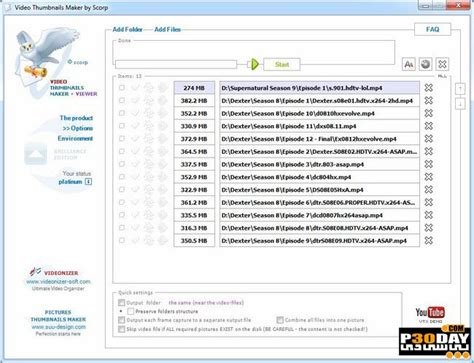 Pictures Thumbnails Maker Platinum